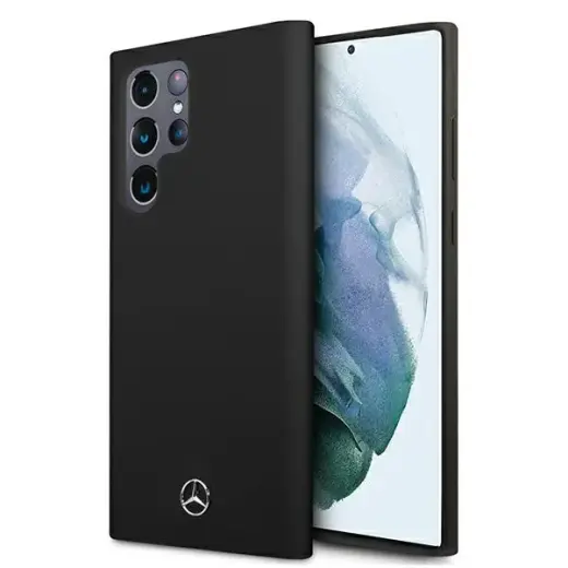 Mercedes MEHCS22LSILBK S22 Ultra S908 czarny|black hardcase Silicone