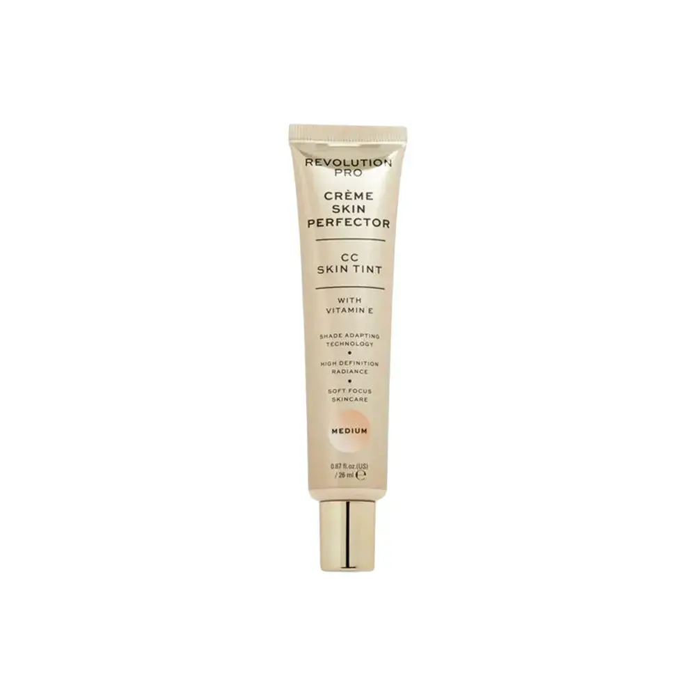 Revolution Pro, Perfecting Skin Tint, Vitamin E, Natural Radiance, CC Cream, Medium, 26 ml