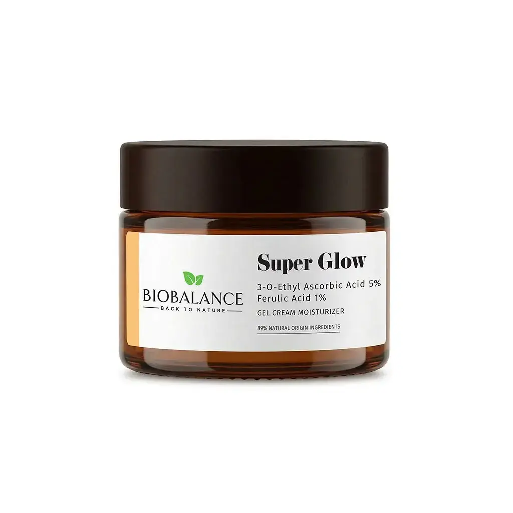 Bio Balance, Super Glow, Brightening, Anti-Aging & Anti-Wrinkle, Morning & Evening, Gel Cream, For Face, 50 ml
