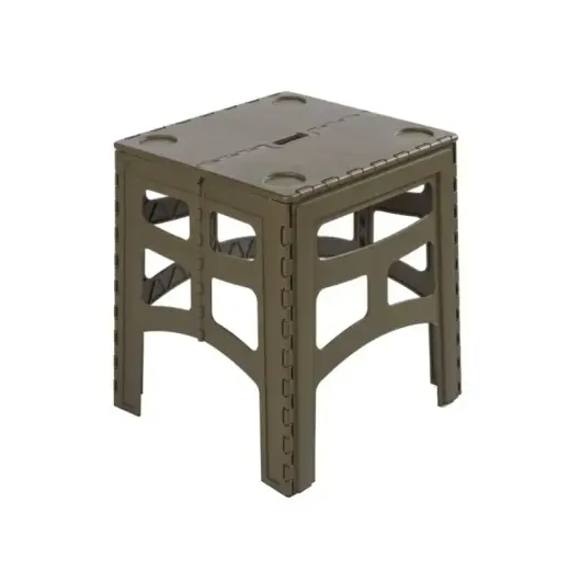 Salokāms āra galds M ar kravnesību līdz 80kg Timo 46,5x44,5x55cm olīvu krāsā