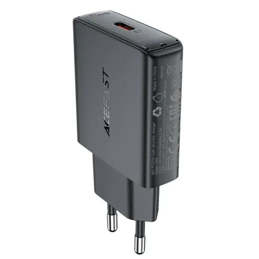 Acefast A65 travel charger | 20W | PD, GaN | USB-C | black