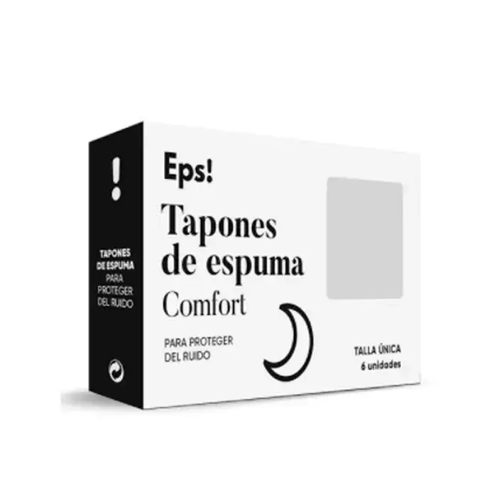 EPS Comfort Foam Ear Plugs, 6-pack