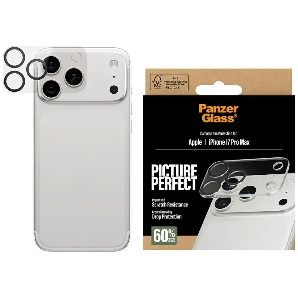 Szkło hartowane na obiektyw PanzerGlass   PicturePerfect do iPhone 17 Pro Max