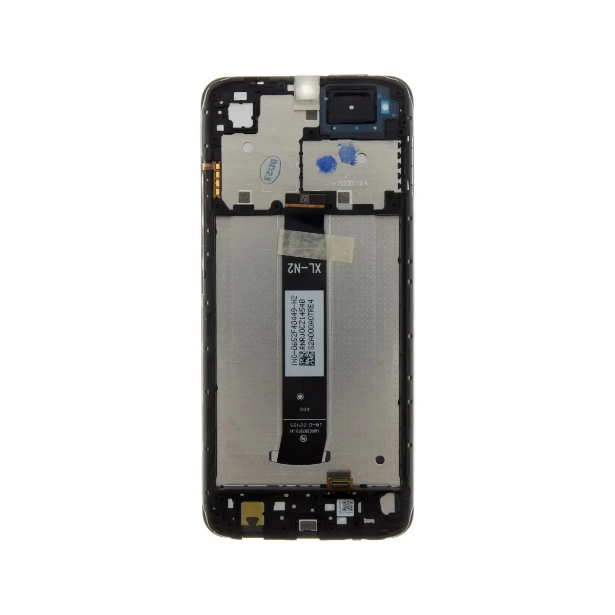 LCD Display + Touch Unit + Front Cover for Xiaomi Redmi A2/A2+ Black (Service Pack)