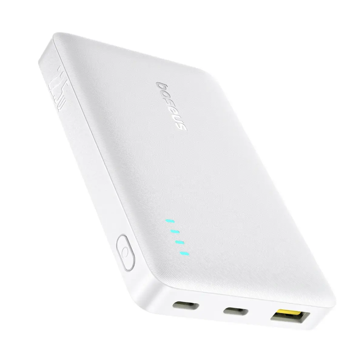 Baseus EnerFill FP21 ārējais akumulators (powerbank) | 10 000 mAh | 22.5W | USB-A, USB-C | balts