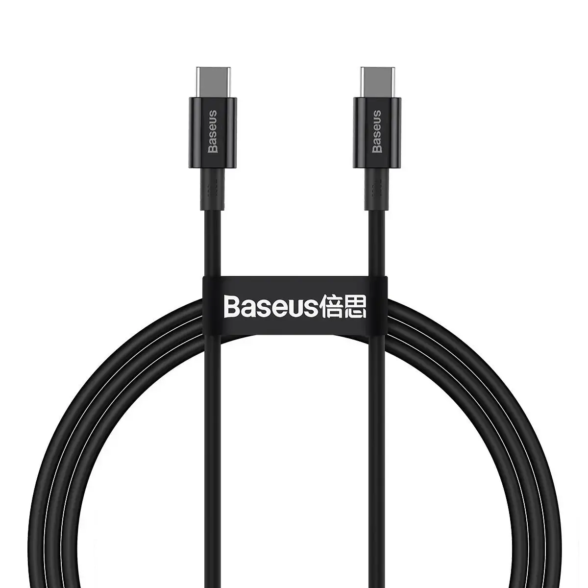 Baseus Superior Series datu pārraides un uzlādes vads | USB-C uz USB-C | 100W | 1m | melns