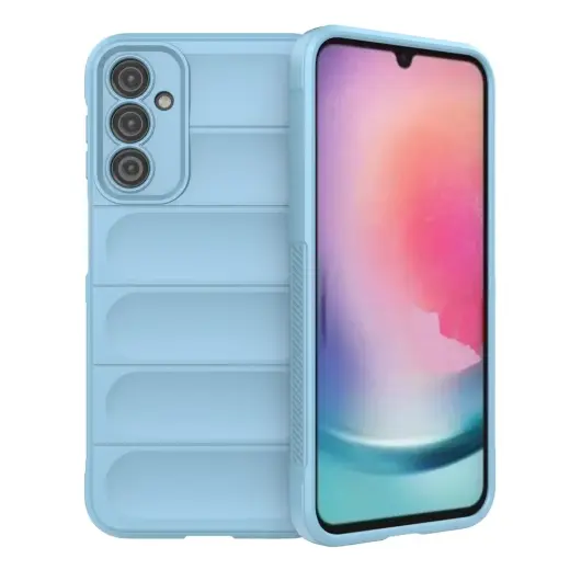 Magic Shield telefono dėklas Samsung Galaxy A24 4G (A245) mėlynas