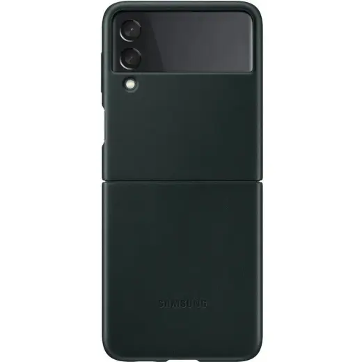 Samsung EF-VF711LGE ādas maciņš telefonam Samsung Galaxy Z Flip 3 (F711) zaļš