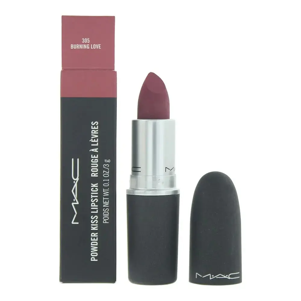 MAC, Powder Kiss, Cream Lipstick, 905, Burning Love, 3 g