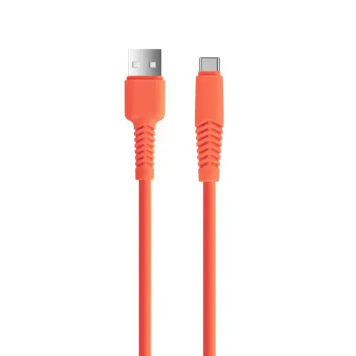 Setty KSA-C-1.5210 datu pārraides un uzlādes vads | USB-A uz USB-C | 10.5W | 1.5m | oranžs