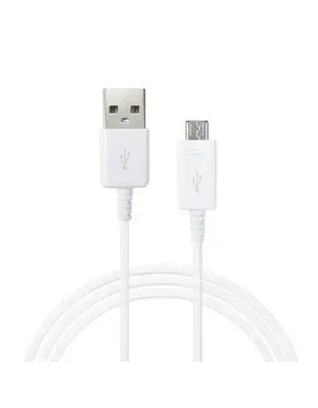 Samsung EP-DG925UWE datu pārraides un uzlādes vads | USB-A uz Micro USB | 1m | balts (OEM)