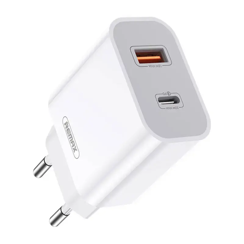 Remax  RP-U68 phone charger USB-C | USB | 20W white
