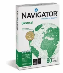 Papīrs NAVIGATOR UNIVERSAL A4 80g/m2, 500 loksnes/iepakojumā