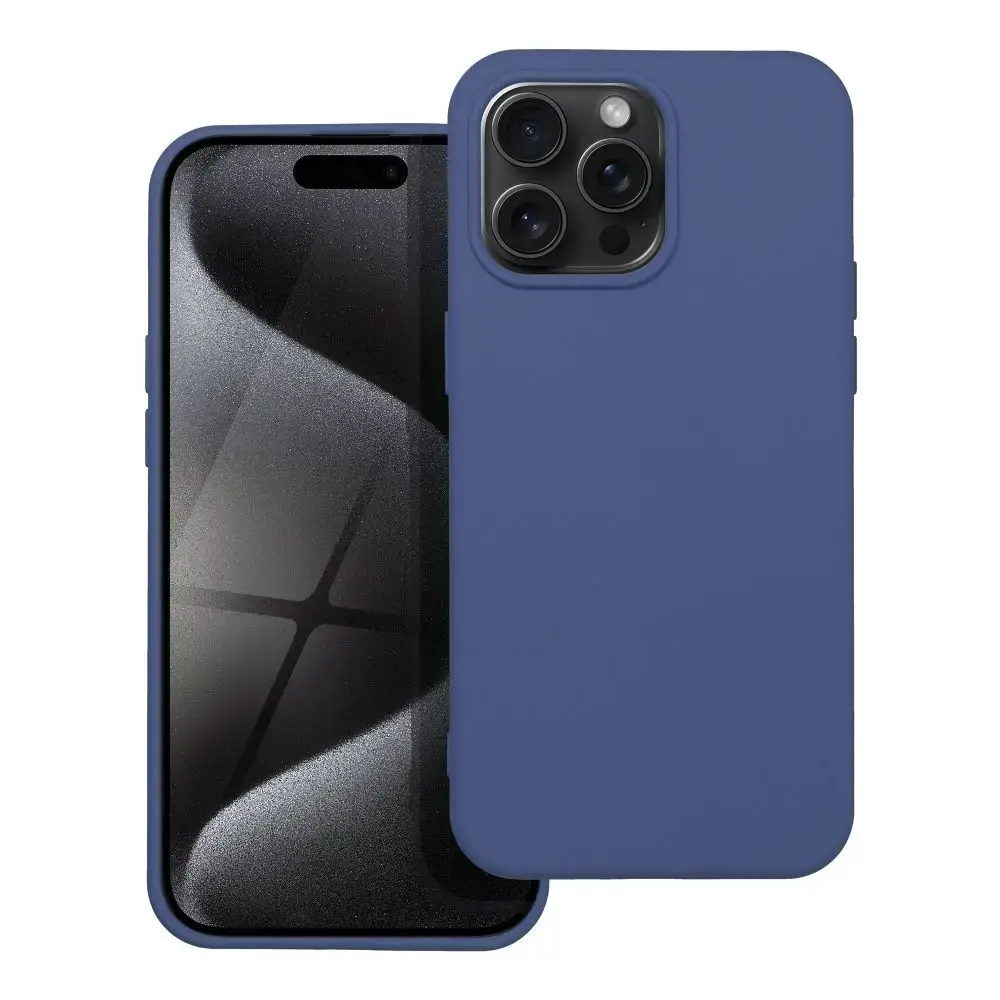 Silicone maciņš telefonam iPhone 15 Pro Max zils