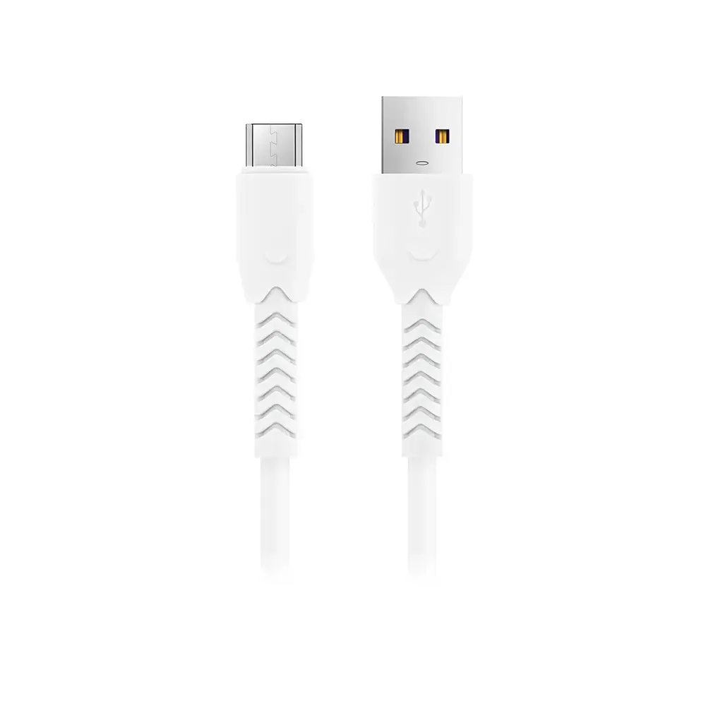 Maxlife MXUC-04 datu pārraides un uzlādes vads | USB-A uz Micro USB | 15W | 1m | balts