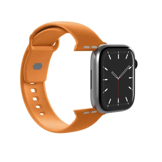 Puro Icon nutikella rihm Apple Watch (44/45/46/49 mm) jaoks | silikoonist | oranž