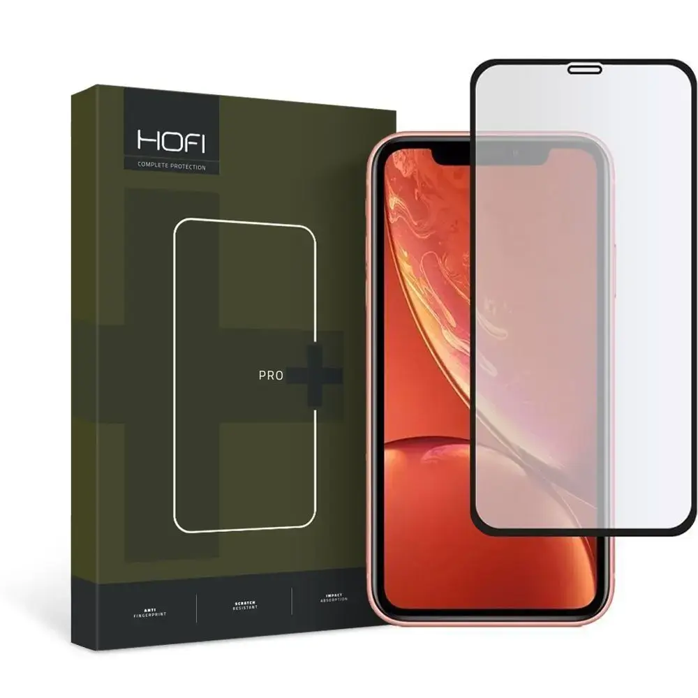 HOFI HYBRID GLASS tempered glass for iPhone 11 | iPhone XR black