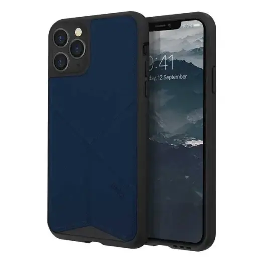 UNIQ dėklas Transforma iPhone 11 Pro mėlynas|navy panther