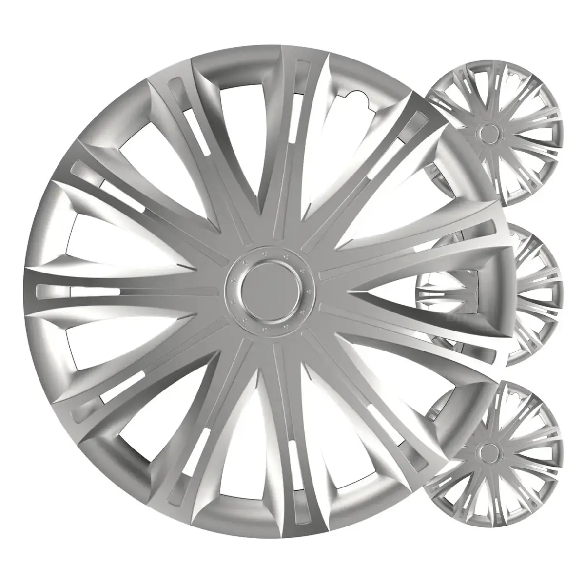 Car hubcaps 4pcs set Spark silver 14" COLOR BOX