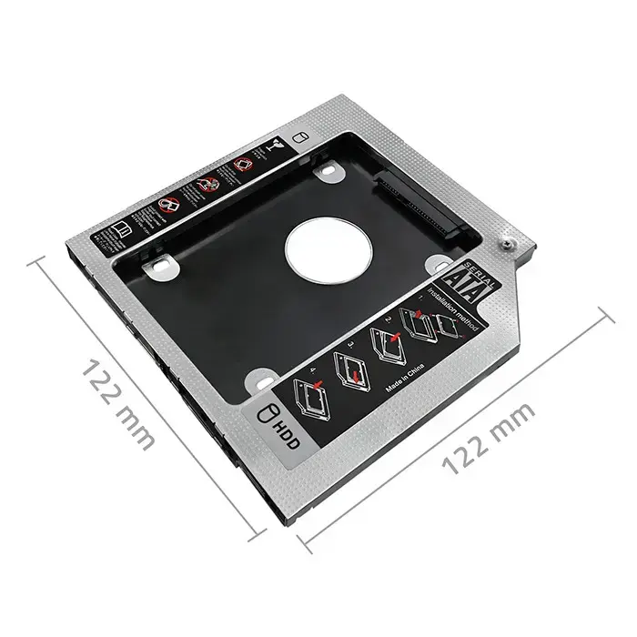 Qoltec HDD Caddy for laptop 2.5" HDD | 9.5 mm
