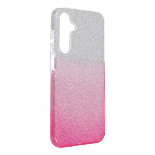 Shining phone case for Samsung Galaxy A25 transparent pink