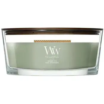 WoodWick Verdant Fig Loď ( zelený fíkovník ) - Vonná svíčka 453.6g