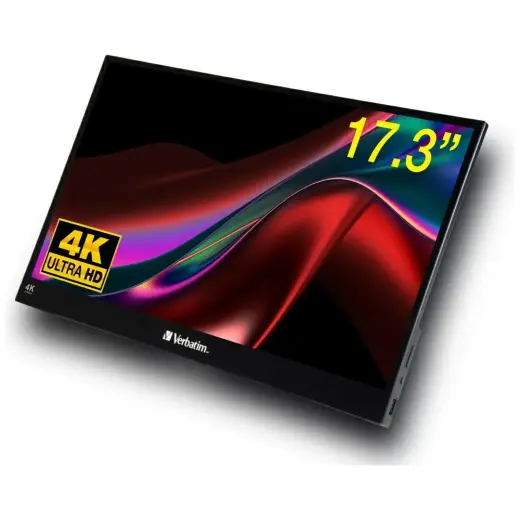 Verbatim Portable Touch Monitor 17.3" Ultra HD 4K black 32239