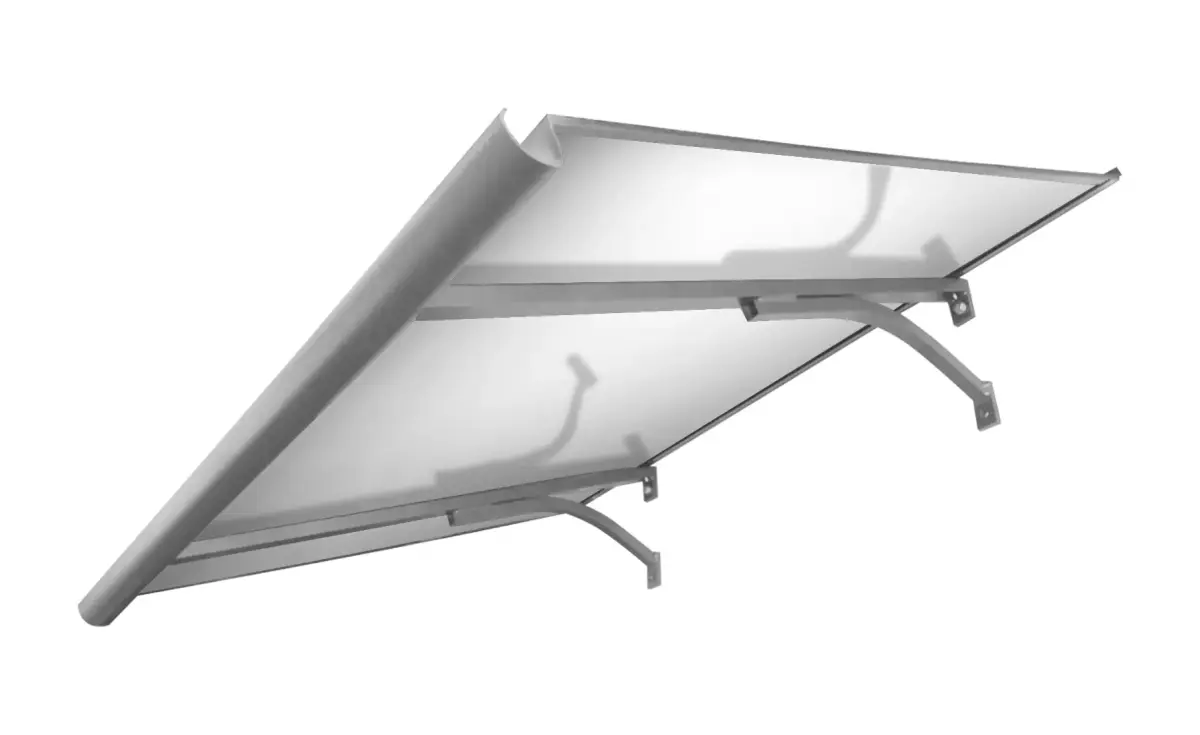 Canopy 140x90cm aluminum with gutter