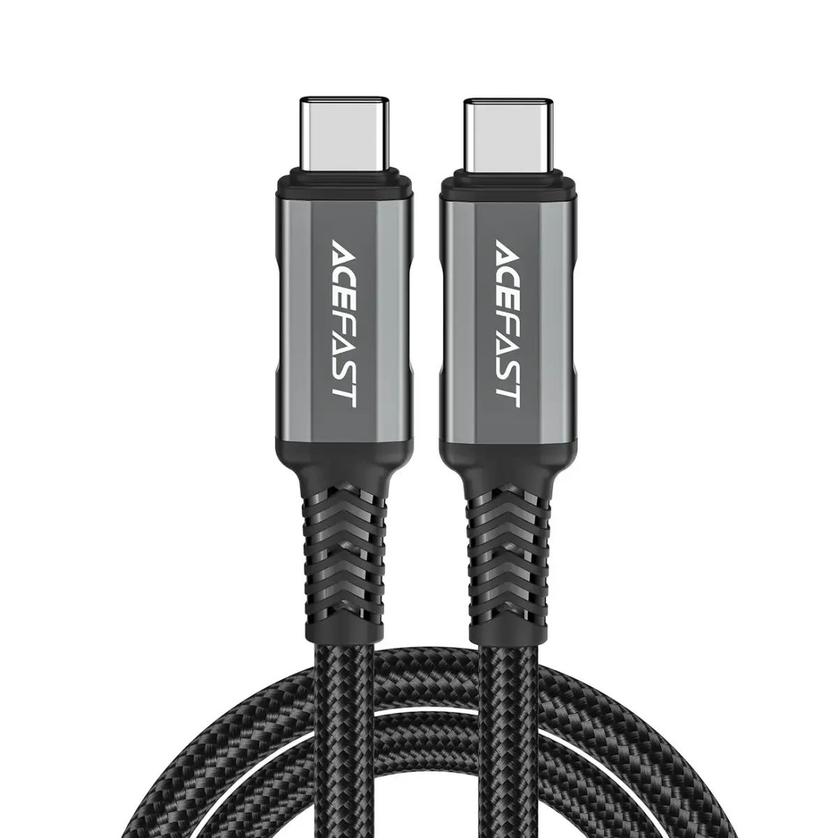 Acefast C1-09 datu pārraides un uzlādes vads | USB-C uz USB-C | 240W | 1m | pelēks, melns