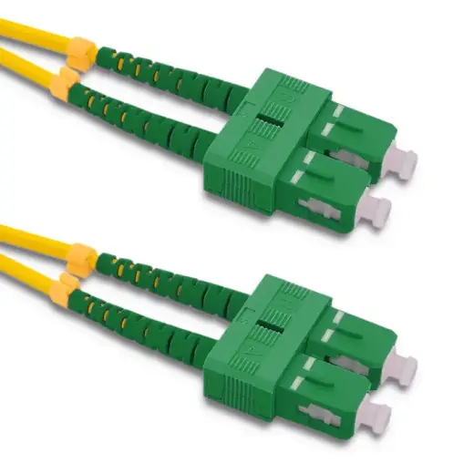Qoltec Patchcord fiber optic SC/APC - SC/APC | Singlemode | 9/125 | G652D | Duplex | 120m