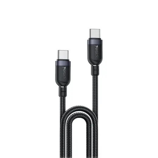 YESIDO CABLE CA192 60W TYPE-C/TYPE-C 2M 3A BLACK