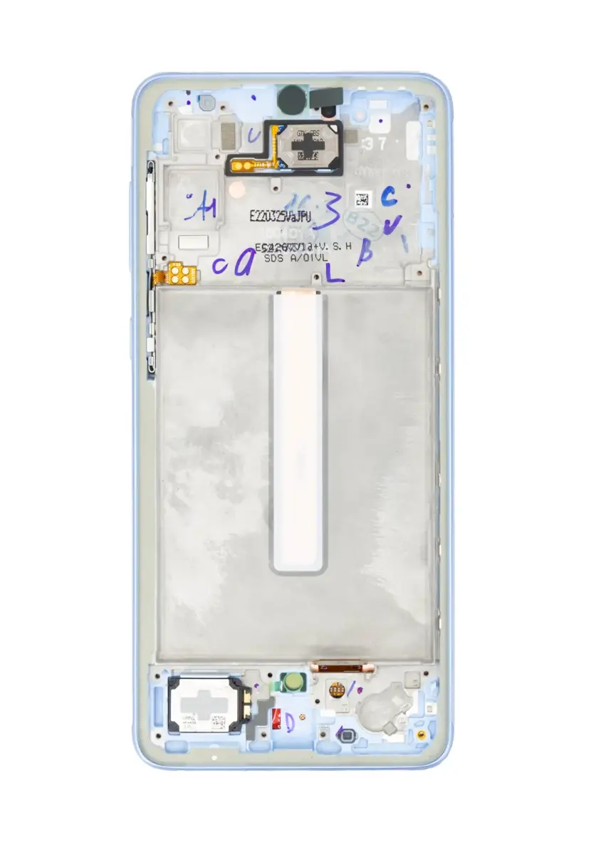 LCD display + Touch Unit + Front Cover Samsung A336B Galaxy A33 5G Awesome Blue (Service Pack)