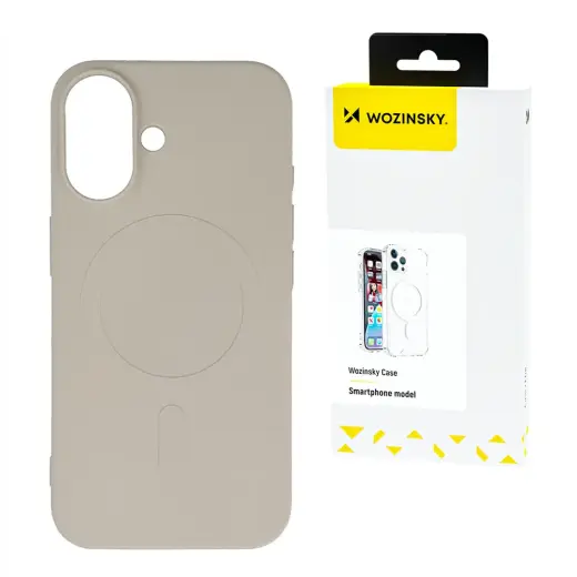 Liquid Silicone telefono dėklas su MagSafe palaikymu Samsung Galaxy S25 (S931) smėlio spalvos