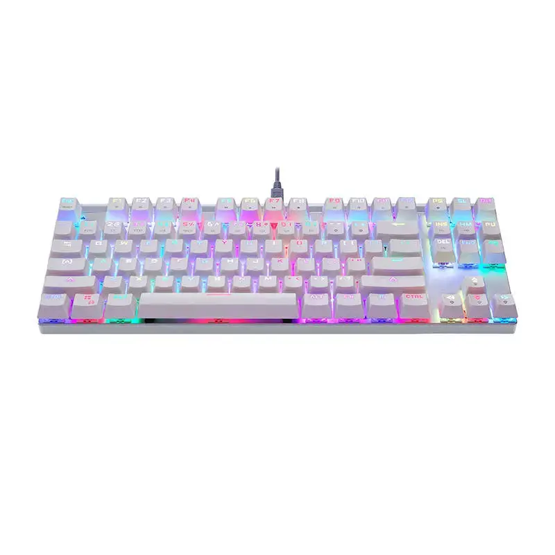 Mechanical gaming keyboard Motospeed CK101 RGB (white)