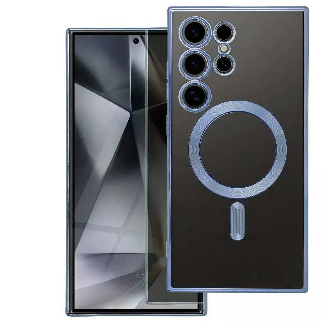 Electro Mag Cover maciņš ar MagSafe atbalstu telefonam Samsung Galaxy A27 5G (A276) zils