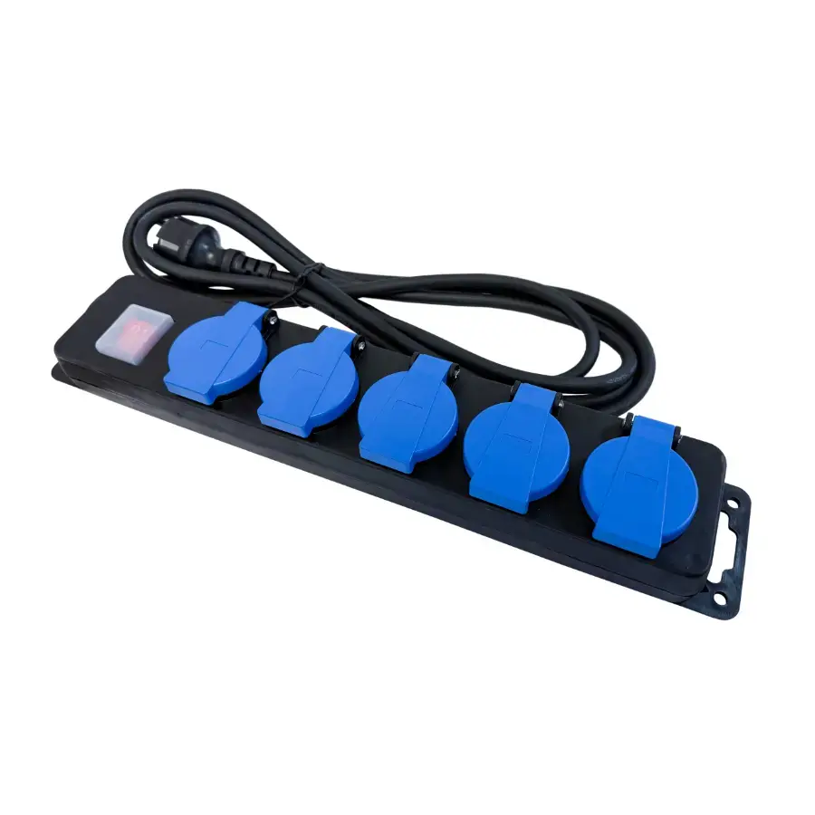 Pagarinātājs āra 5-vietīgs IP44 a/z, 5m 3Gx1,5mm