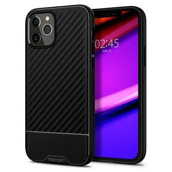 Spigen Core Armor telefona maciņš priekš iPhone 12 Pro Max melns