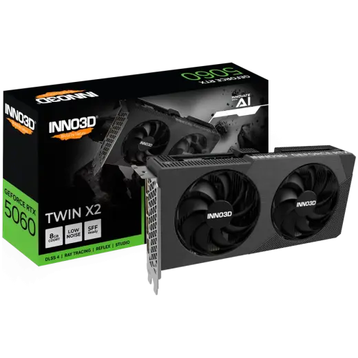 INNO3D GeForce RTX 5060 Twin X2 8GB GDDR7 128-bit, 1x HDMI, 3x DP