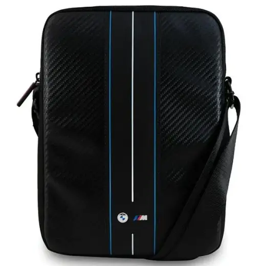 BMW Torebka BMTB8COMSCAKL 8" czarny|black Carbon Blue Stripes