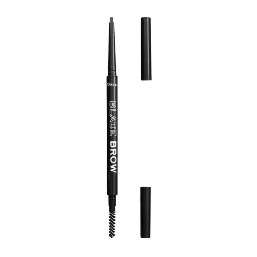 Relove By Revolution, Blade Brow, Double-Ended, Eyebrow Cream Pencil & Brush 2-In-1, Brown, 0.1 g