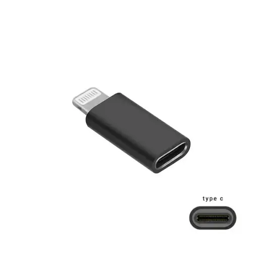 Fusion adapteris Type-C | USB-C uz Lightning melns