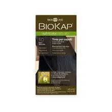 Biokap NUTRICOLOR DELICATO - hair color - 1.00 natural black 140 ml