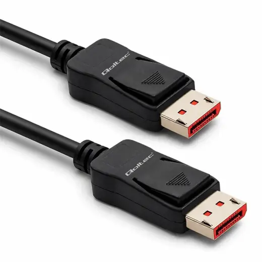 Qoltec DisplayPort v2.1 male cable | DisplayPort v2.1 male | 8K | 40G | 2m