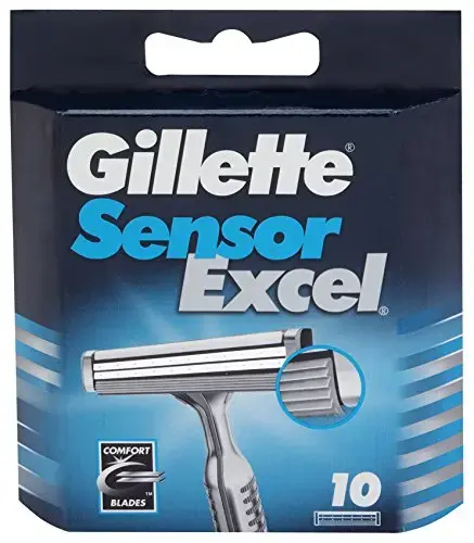 Gillette Sensor Excel Refill Blade Cartridges  10 Count