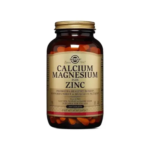 Solgar Calcium Magnesium Plus Zinc 250 Tablets