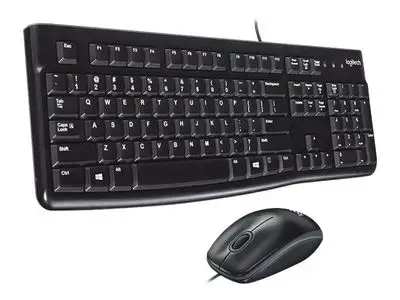 Logitech Keyboard and Mouse Desktop MK120 - US Layout - Black