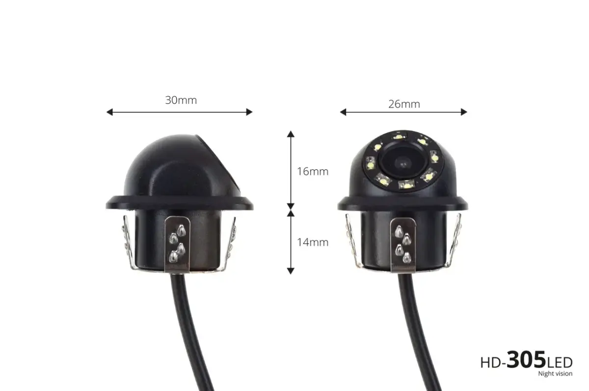 Parking assistant system TFT02 4,3" with HD-305-LED 4 sensors silver