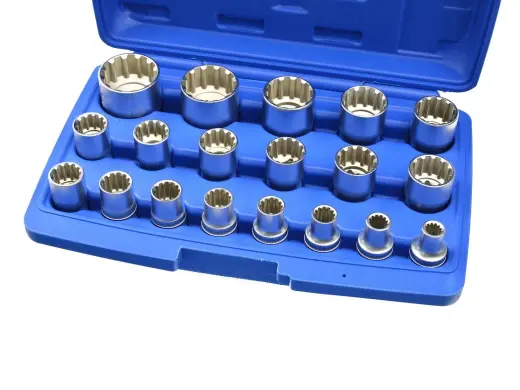 1/2" Gear Lock Socket Set 8-32mm, 19 pcs