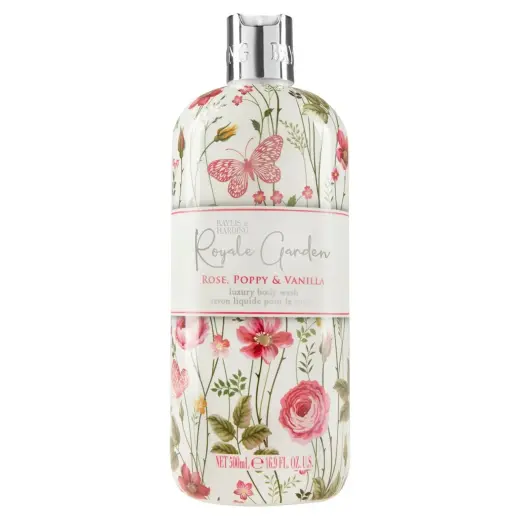 Baylis & Harding Royale Garden Rose, Poppy & Vanilla Luxury Body Wash 500 Ml