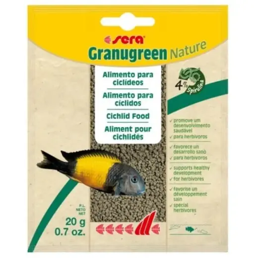 Barība zivīm : Sera Granugreen 20g